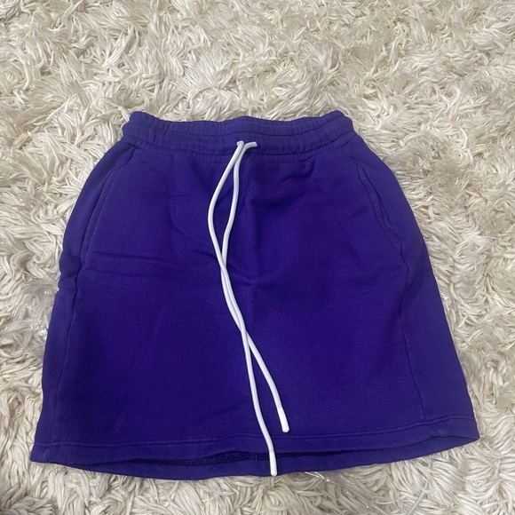 Cotton Citizen Vibrant Purple Skirt - Picture 1 of 7